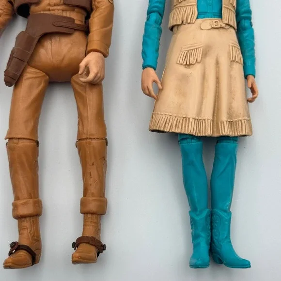 Vintage Marx Toys Johnny West and Jane West 11" Action Figure Set 1960s Western - Picture 6 of 10